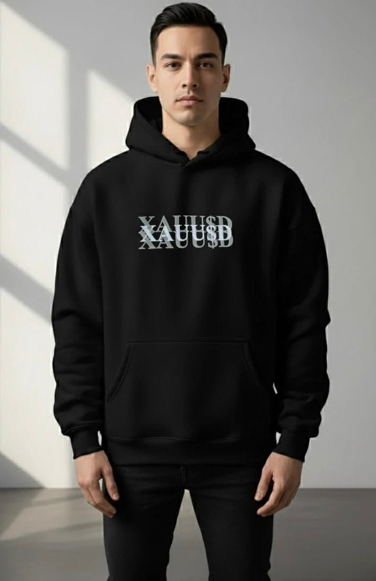 MEN’S XAU-USD FRONT & BACK PRINTED HOODIE