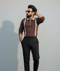 Premium Quality Half Zipper Polo Full Sleeves